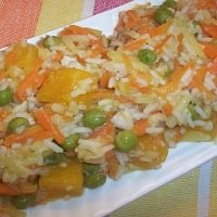 Foto Rýže se zeleninou a dýní